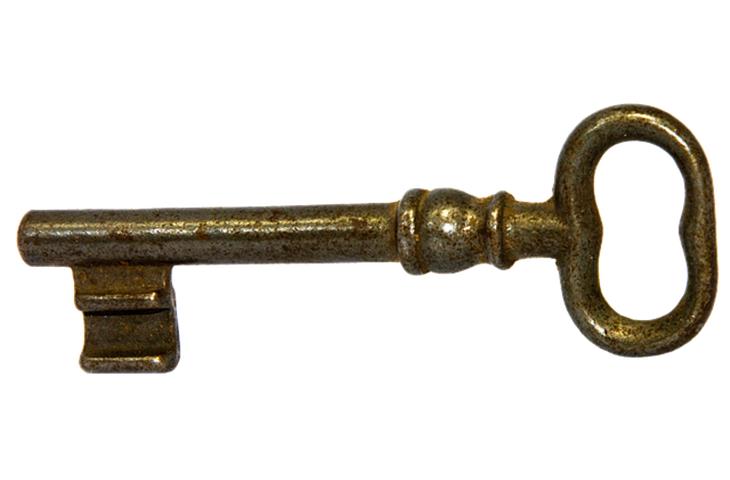 one sided door knob with key