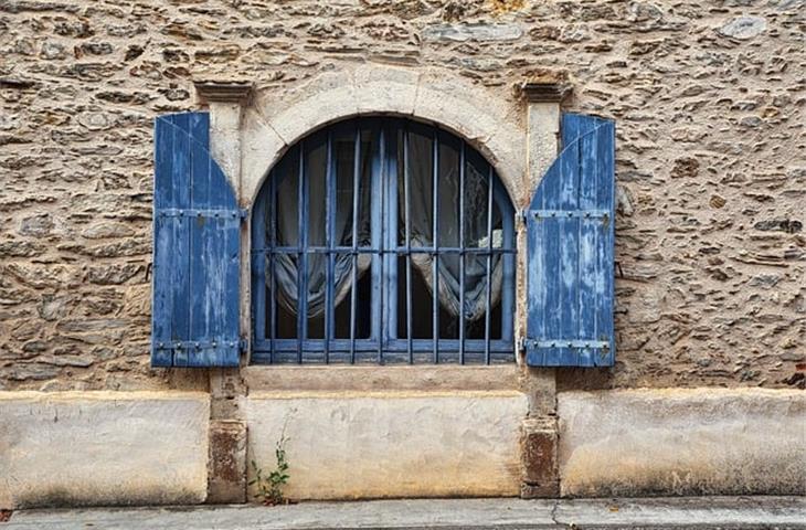 door with black hardware